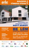 Pozvánka na benefiční turnaj Nový domov