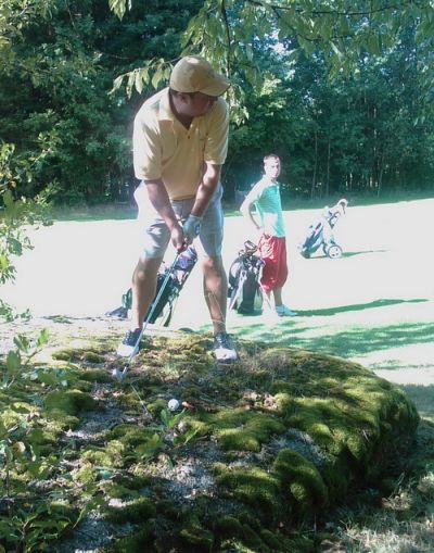 Golfový turnaj SK ante - hraje se i z kamenů