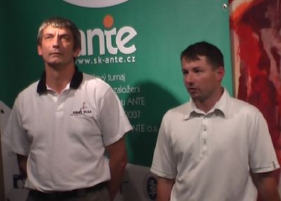 Zah�jen� turnaje (zleva gener�ln� �editel ��asu, prezident SK Ante)